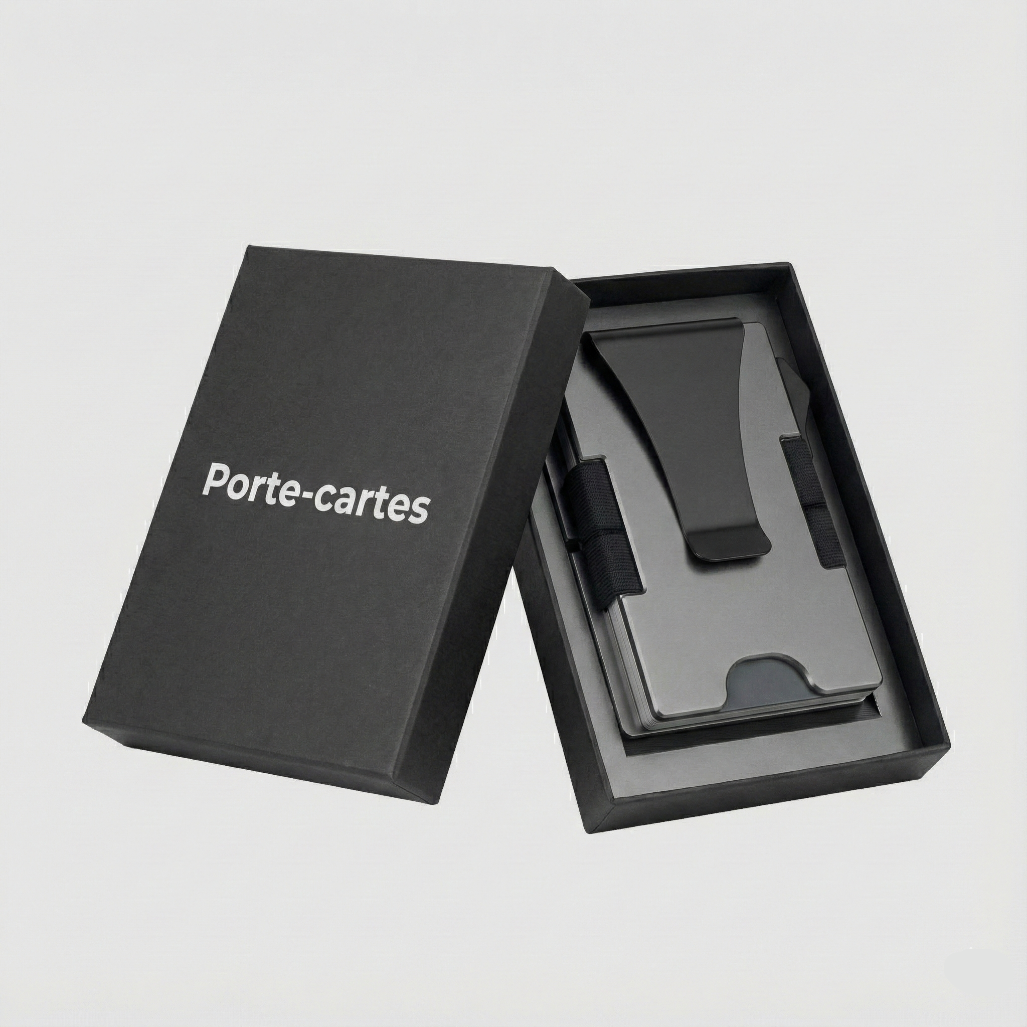Porte Cartes Metal Homme RFID — boîte cadeau signature Porte-cartes