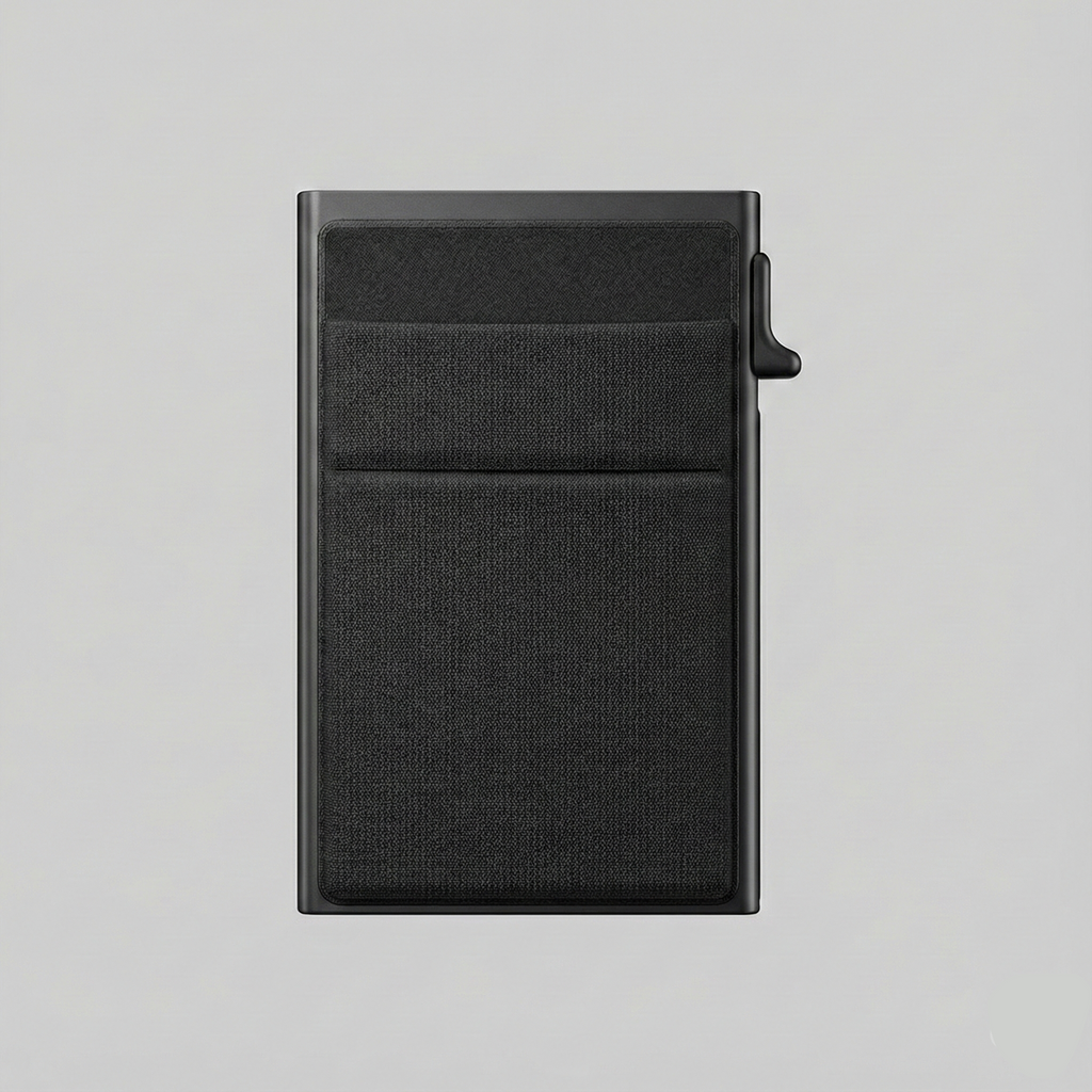 Porte Cartes Slim Aluminium Homme — boîte cadeau signature Porte-cartes