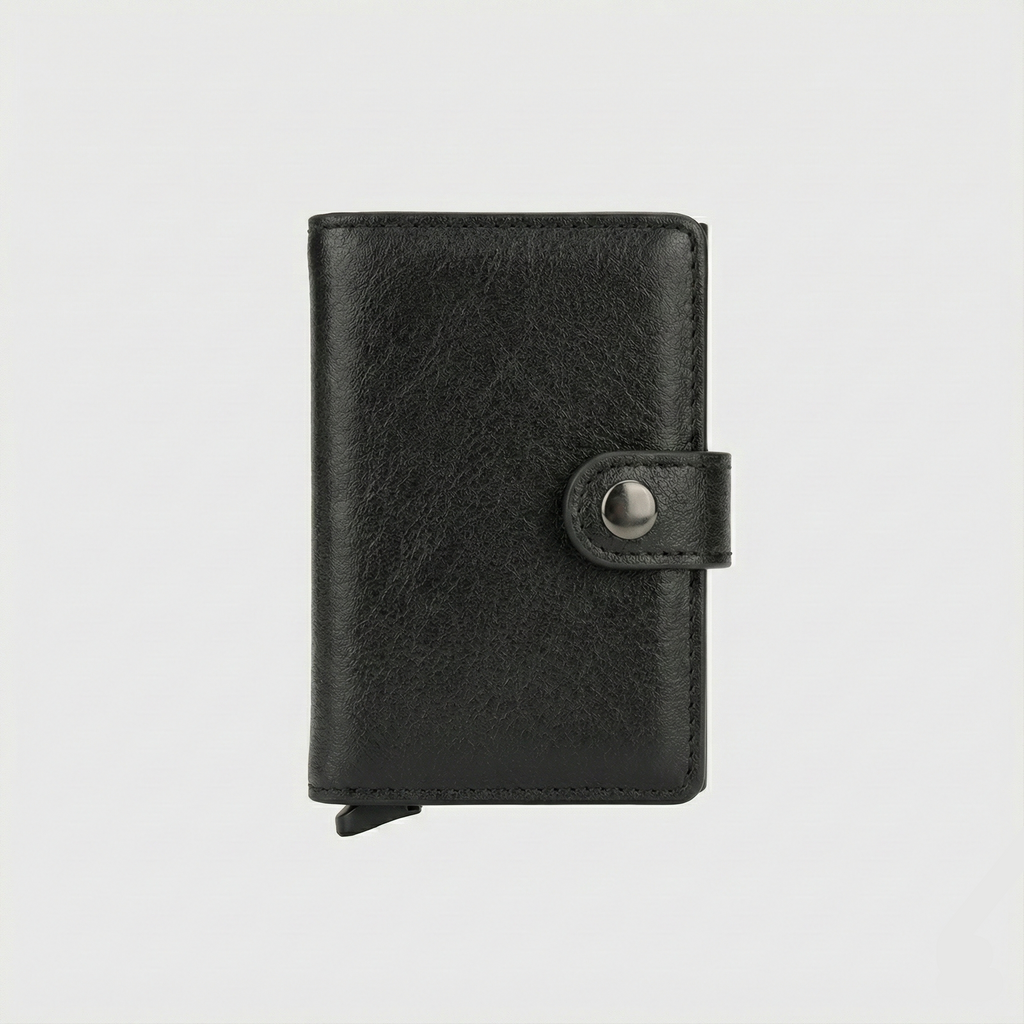 Porte Cartes Rigide Cuir Pour Homme — boîte cadeau signature Porte-cartes
