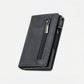 Porte Cartes Cuir Homme RFID — cuir grainé noir, vue principale