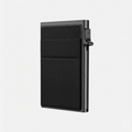 Porte Cartes Slim Aluminium Homme — aluminium anodisé gunmetal / noir, vue principale