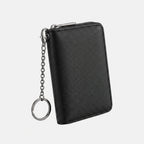 Porte Cartes Étui Homme — cuir Saffiano grainé noir, vue principale