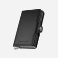 Porte Cartes Double Homme — cuir lisse noir, vue principale