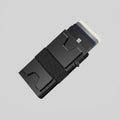 Porte Cartes Aluminium RFID Homme — aluminium aéronautique anodisé noir mat noir mat, vue principale
