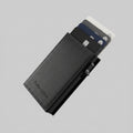 Porte Cartes Bancaire Cuir Homme — cuir lisse noir, vue principale