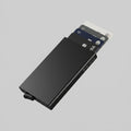 Porte Cartes Slim Homme — aluminium anodisé mat noir mat, vue principale