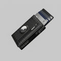Porte Cartes Airtag Homme — fibre de carbone noir carbone, vue principale
