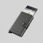 Porte Cartes Et Monnaie Homme — cuir lisse anthracite, vue principale