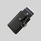 Porte Cartes Porte Clé Homme — cartes en éventail, levier latéral