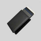 Porte Cartes 3 Volets Homme — cuir lisse noir, vue principale