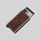 Porte Cartes Cuir Homme Marron — cuir pull-up pleine fleur marron cognac, vue principale