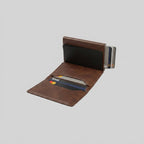 Porte Cartes Cuir Grainé Homme — boîte cadeau signature Porte-cartes