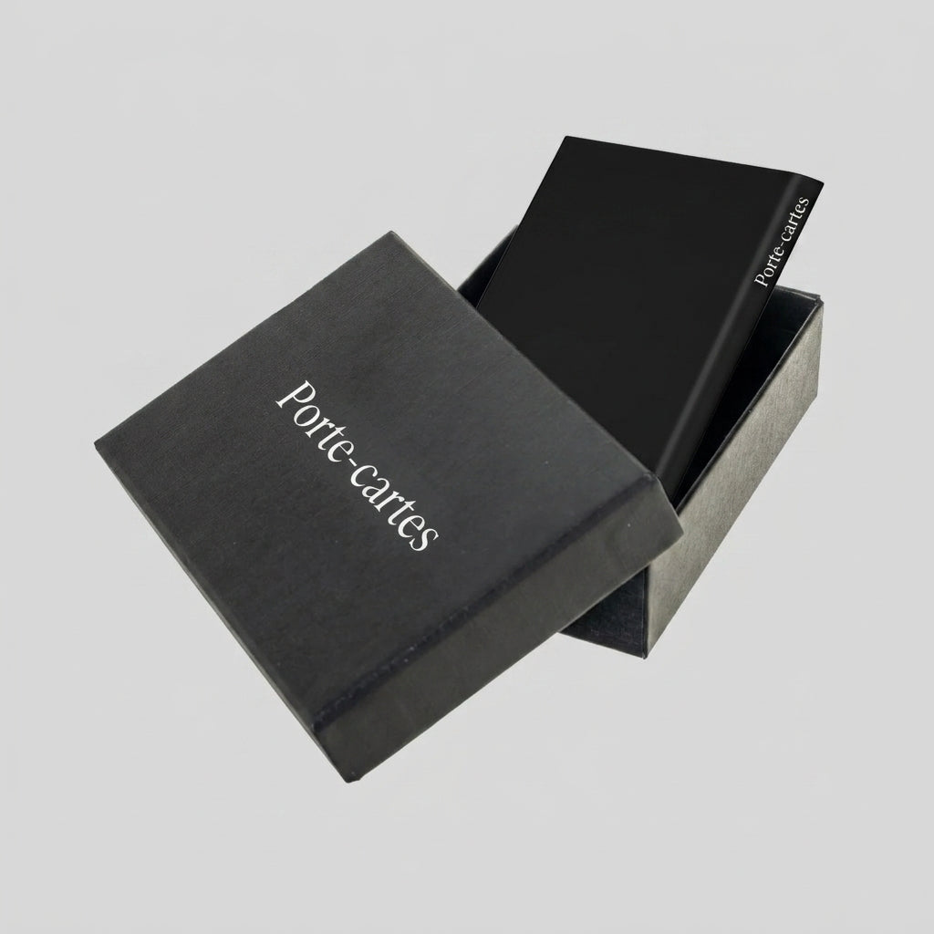 Porte Cartes Automatique Homme — boîte cadeau signature Porte-cartes