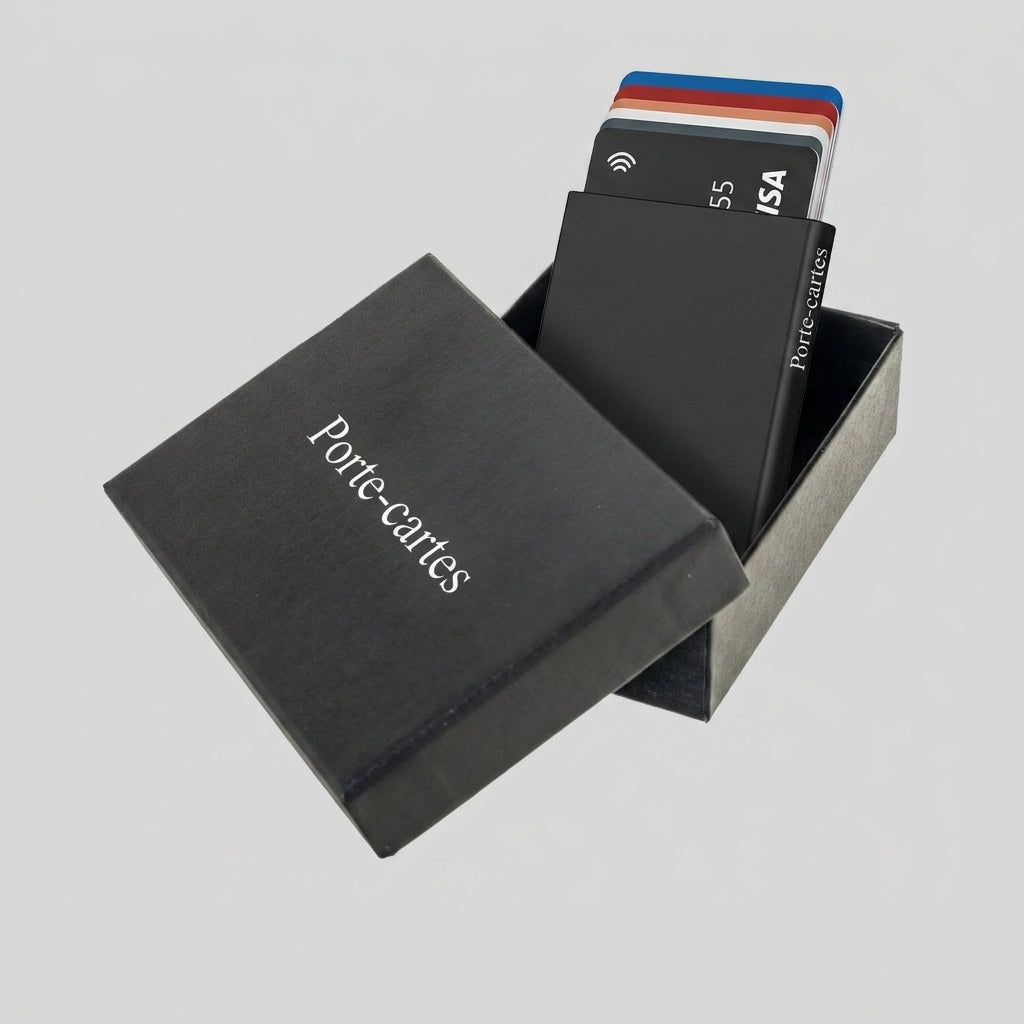 Porte Cartes Slim Homme — boîte cadeau signature Porte-cartes