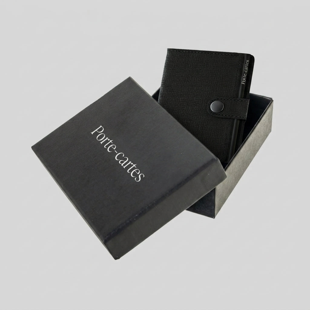 Porte Cartes Homme Luxe — boîte cadeau signature Porte-cartes