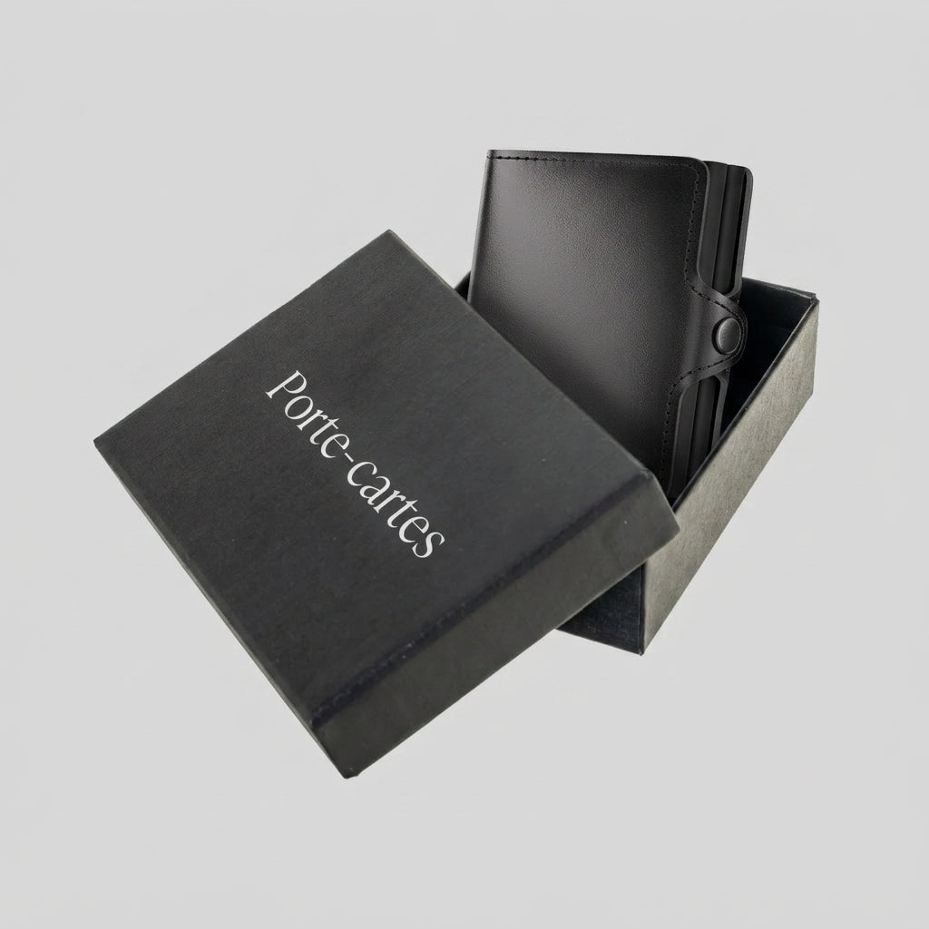 Porte Cartes Double Homme — boîte cadeau signature Porte-cartes