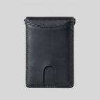 Porte Cartes Homme Vertical — gros plan sur la matière cuir lisse