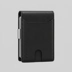 Porte Cartes Portefeuille Homme — gros plan sur la matière cuir lisse