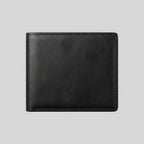 Porte Cartes 2 Volets Homme — cuir lisse noir, vue principale