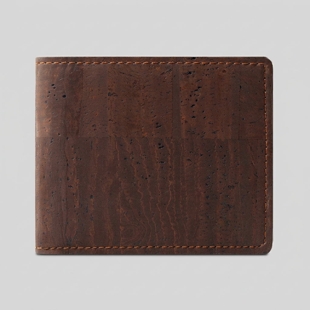 Porte Cartes Vegan Homme — cartes en éventail, pliage bi-fold classique
