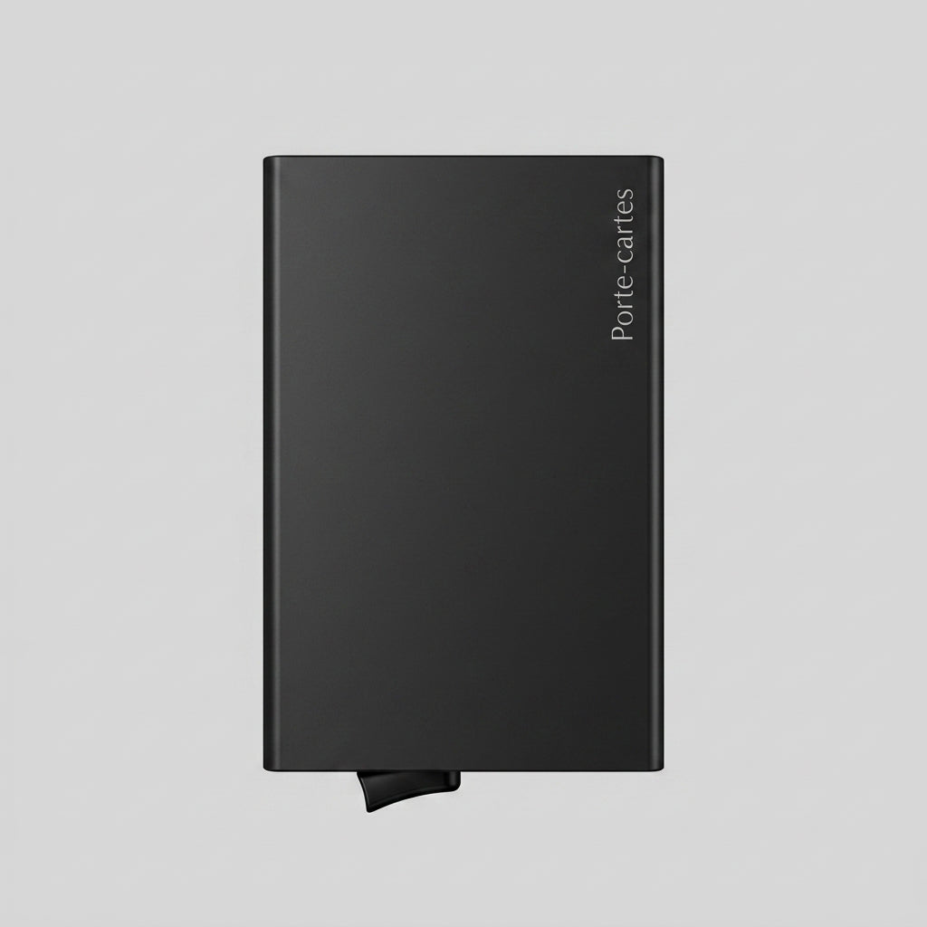 Porte Cartes Slim Homme — vue de dos et profil fin