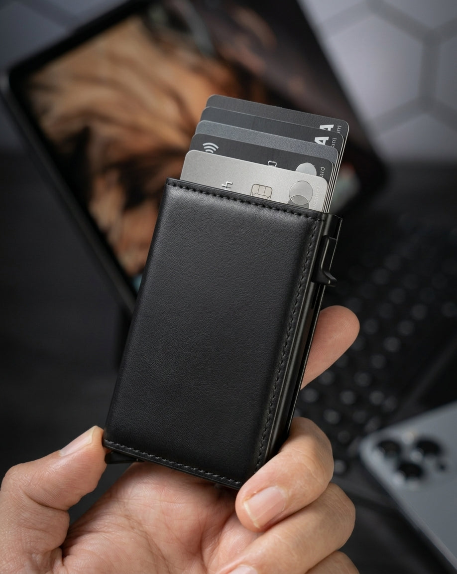 Porte Cartes De Crédit Homme — boîte cadeau signature Porte-cartes