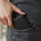 Porte Cartes 3 Volets Homme — ouverture complète, capacité 12 à 15 cartes + billets