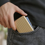 Porte Cartes Homme Doré — boîte cadeau signature Porte-cartes