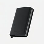 Porte Cartes Cuir Homme Noir — cuir lisse noir, vue principale